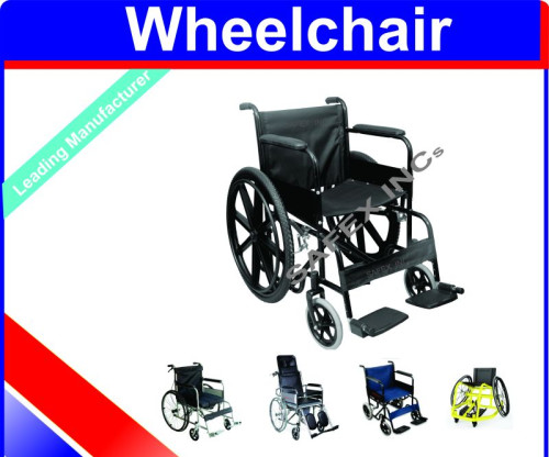 SAFEX INCs MS 15-20kg Black Color Wheelchairs, For Personal Use, Frame Material : Iron