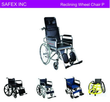 15-20kg Polished MS Reclining Wheelchair, For Patient, Frame Material : Iron