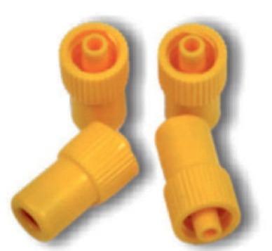 Orange Rubber Luer Cap Threaded Stopper, For Hospital, Clinic, Shape : Round