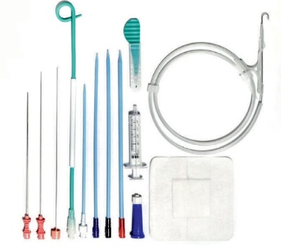 Multi Colour Plastic Pigtail Catheter Kit, For Hospital, Clinic