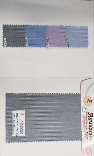 2/80 PC Filfil Strips Shirting Fabric, For Shiritng, Width : 58 Inch