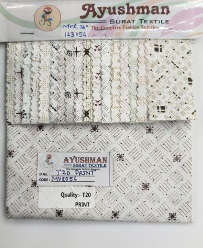 T20 Cotton Shirting Fabric, Width : 36