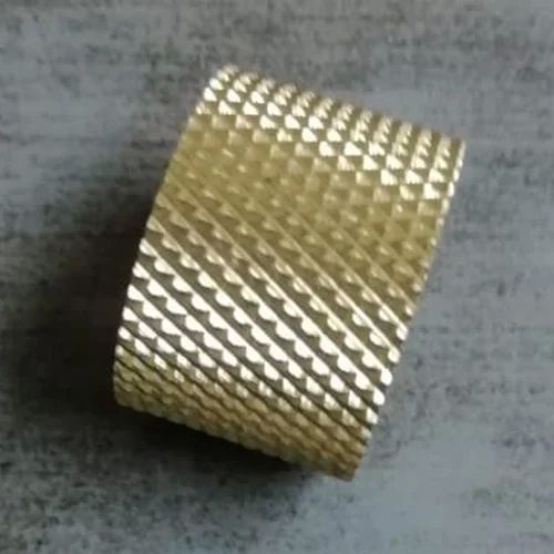 Polished Brass Knurling Threaded Insert, For Pipe Fitting, Electric Fitting, Hardware Fitting, Etc