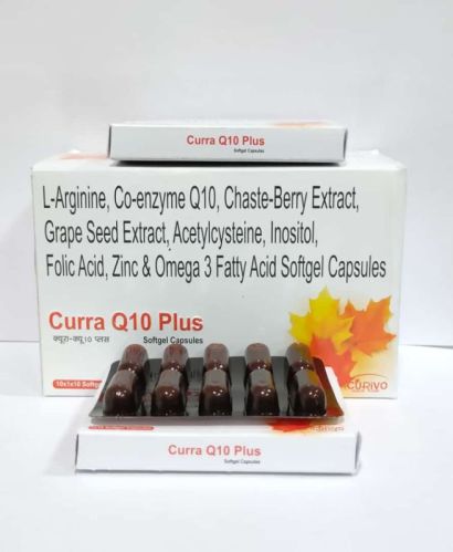 Coenzyme Q10 Softgel Capsules, Certification : WHO-cGMP, GLP & ISO