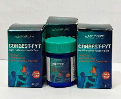 CONGEST FYT Ayurvedic Pain Balm, Grade Standard : Medicine Grade