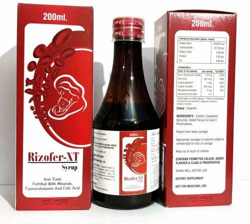 Rizofer-XT Ferric Ammonium Citrate Syrup For Clinical