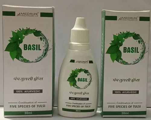 Basil Herbal Panch Tulsi Drops, Packaging Type : Bottle