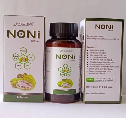 Medrize Noni Capsules, For Industrial, Packaging Type : Bottle
