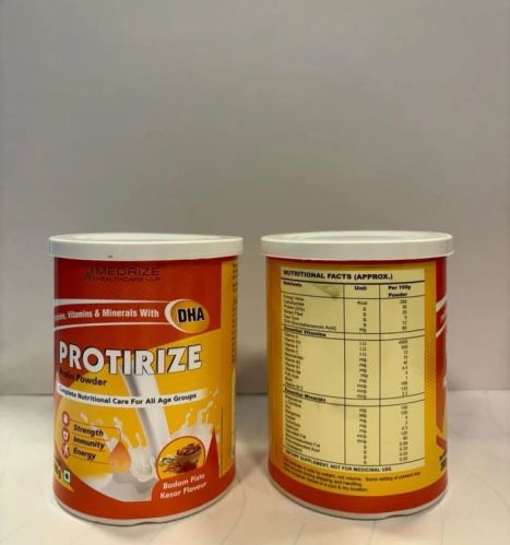 White Dried Protirize Kesar and Badam Protein Powder, For Health Supplement, Packaging Size : 200 Gm