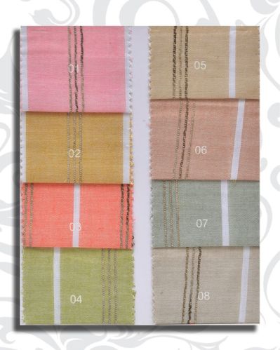 Multi Colour 28 Stripes Rayon Fabric, For Garments, Packaging Type : Poly Bag