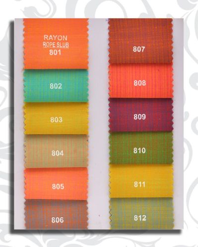 Multi Colour 55 Dyed Rayon Fabric, For Garments, Packaging Type : Poly Bag
