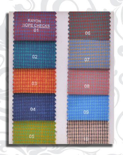 Multi Colour 61 Dyed Rayon Fabric, For Garments, Packaging Type : Poly Bag