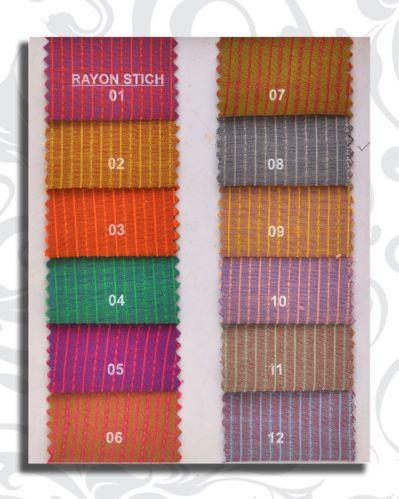 Multi Colour Plain 62 Dyed Rayon Fabric, For Garments, Packaging Type : Poly Bag