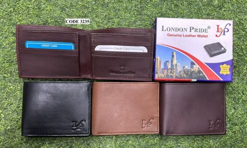 Pure Leather Plain Gents Wallets, For Id Proof, Credit Card, Cash, Personal Use