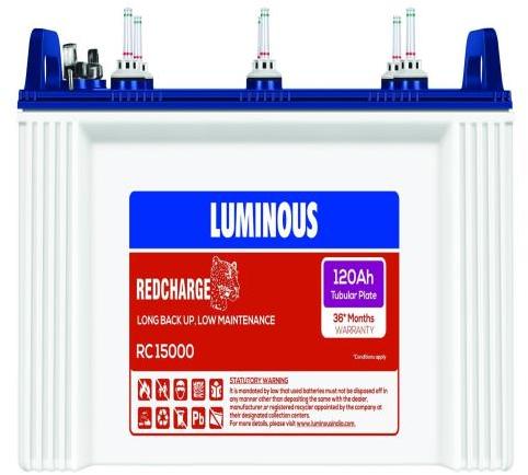 Luminous Red Charge RC 15000 Tubular Inverter Battery