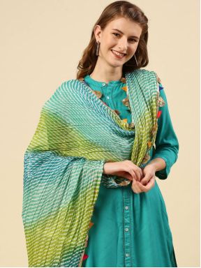 Chiffon Printed Laheriya Cotton Dupatta, Technics : Attractive Pattern