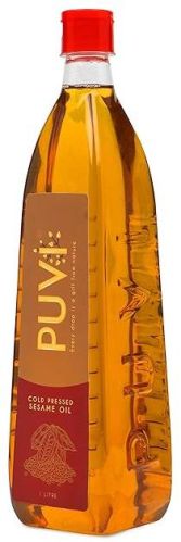 Puvi Cold Pressed Sesame Oil (1LTR), For Cooking, Shelf Life : 2yrs