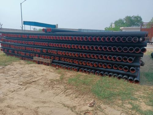 Black Round HDPE 100mm Dwc Sewage Pipe