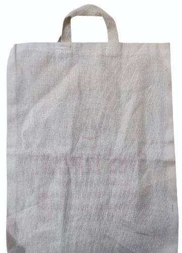 Plain Cotton Carry Bag, Color : White