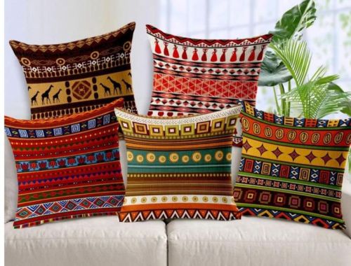 Square Cotton Printed Cushion Cover, For Sofa, Bed, Chairs