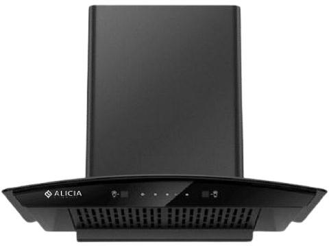Black Alicia Nero BLDC Kitchen Chimney