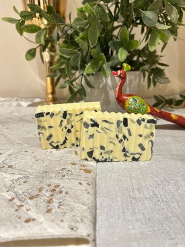 Rectangular Organic Oasis Handmade Bath Soap, For Skin Care, Personal, Packaging Type : Paper Wrapper