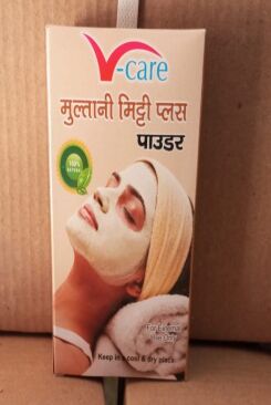 Herbal V-care Multani Mitti Powder, For Face, Skin Smoothening, Purity : 100%