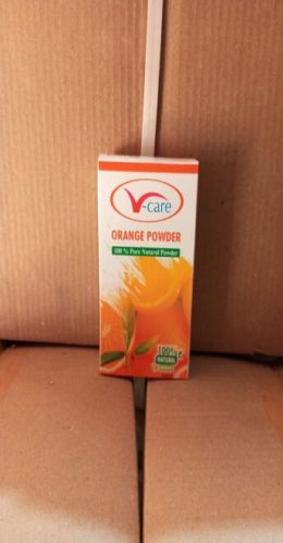 V-Care Natural Orange Powder, For Skin Care, Packaging Type : Paper Box