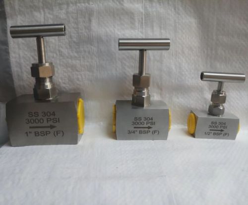 Stainless Steel Needle Valve Square Body, Pressure : 20 Bar