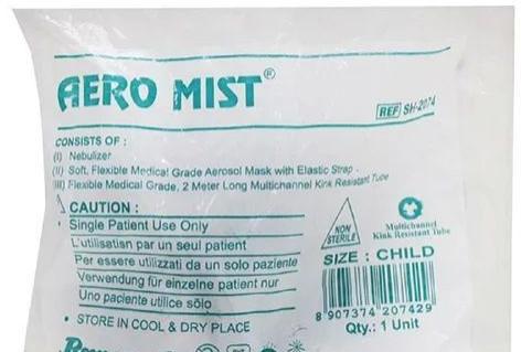 Plastic Aeromist Nebulizer Kit, For Clinical Purpose, Hospital, Size Available : Infant ( Small )