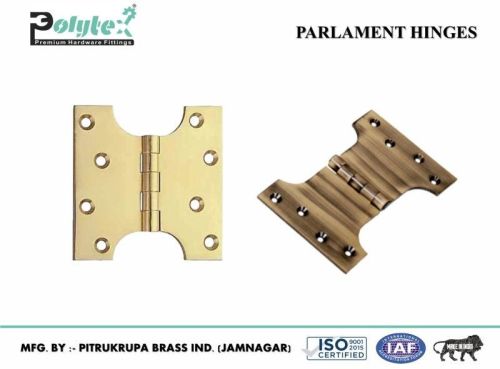 Polytex® Polished Brass Parliament Hinges, Color : Silver, Light Brown, Grey, Golden, Brown, Black