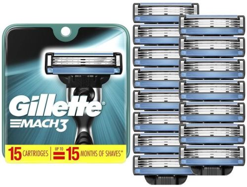 Metallic Rectangular Gillette Mach 3 Razor Blades, For Shaving, Variety : Double Edge, Single Edge