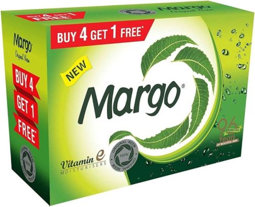 Green Oval Bar Margo Soap, For Bathing, Shelf Life : 1year