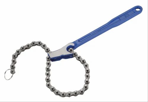 Carbon Steel Polished Chain Wrenches, Drive Size : 3/4 Inch