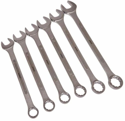Silver Mild Steel Ring Spanner Set, For Plumbing, Fittings, Automobiles, Size : Multisizes