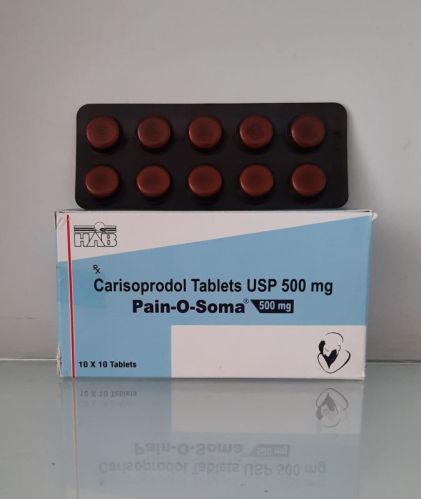 Carisoprodol Tablet 500mg, Packaging Type : Box, Medicine Type : Allopathic