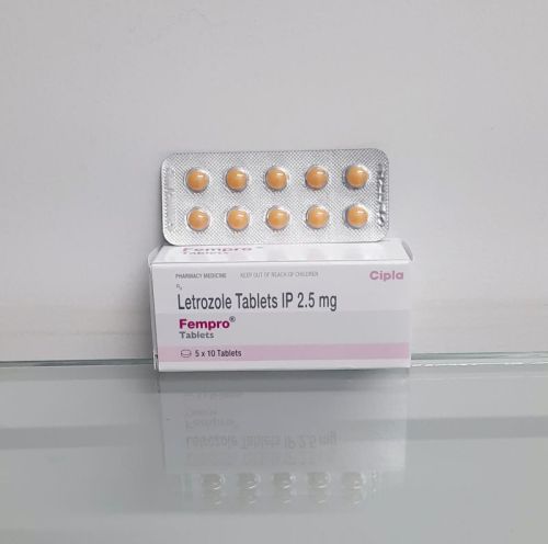 Letrozole Tablets 2.5mg, Packaging Type : Strip For Hospital. Clinic