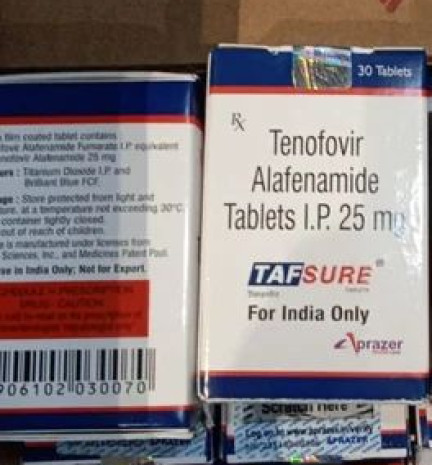 Tafsure Tablets, Packaging Type : Bottle, Composition : Tenofovir Alafenamide (25mg)