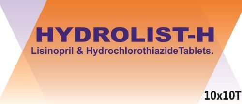 Hydrolist-H Lisinopril and Hydrochlorothiazide Tablets, Packaging Type : Blister Packing