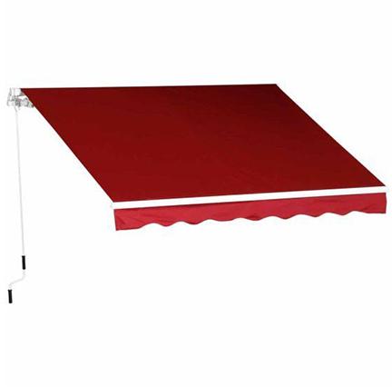 Customized Fibre Red Manual Window Awning, For Canopy