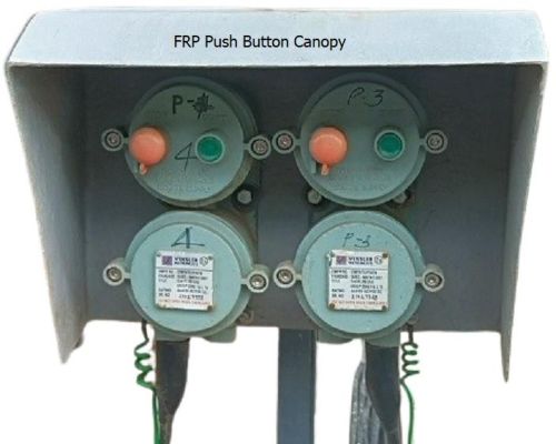 Grey Classicfibre Moulded FRP Electrical Push Button Canopy, For Everywhere, Length : Custom
