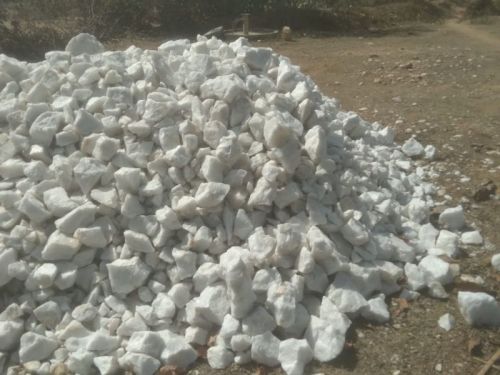Solid Lumps Quartz Minerals, For Construction, Color : Snow-white
