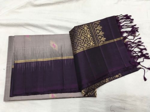 Handloom Meena Putta Pure Silk Saree, Color : Multicolor