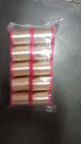 Golden 3/60 Imitation Zari Thread Roll, For Textile Industry