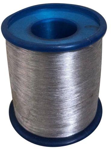 70 D Imitation Half Fine Silver Zari Thread Roll