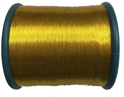 Golden Imitation Real Zari Thread Roll, For Textile Industry