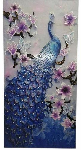 Multicolor Smooth Digital Print Handmade Wall Tile, For Interior, Exterior, Packaging Type : Cardboard Box