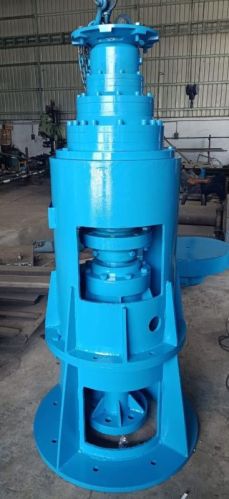 Blue Color Coated Mild Steel Slewing Drive Planetary Gearbox, For Industrial