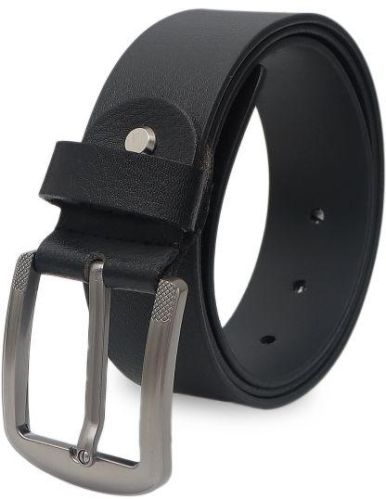 Kara Classic Pin Buckle Formal Black Leather Belt