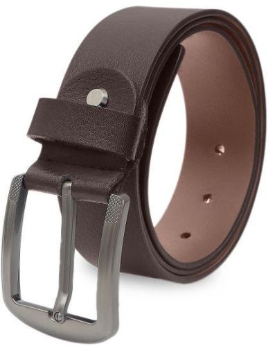Kara Men Classic Pin Buckle Formal Brown Leather Belt